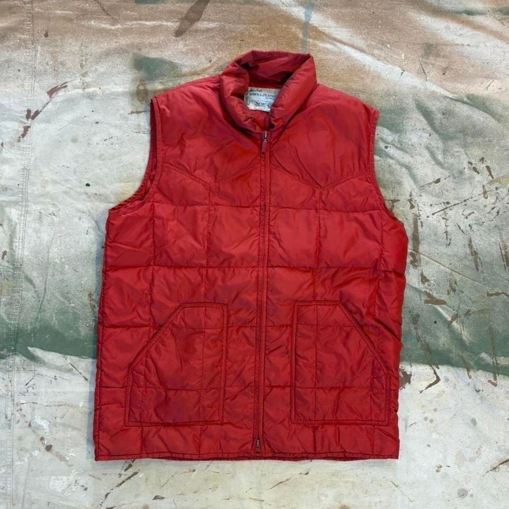 Vintage 1970s Sears Down and Feather Vest